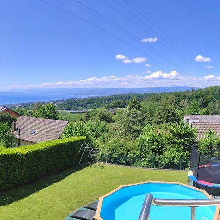 Joli Studio Avec Terrasse Et Vue Exclusivement Pour Non Fumeurs Belmont-sur-Lausanne Exterior photo
